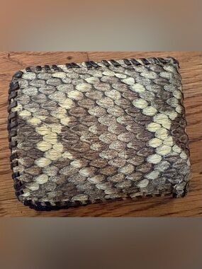 Rattlesnake Skin Bi-Fold Wallet